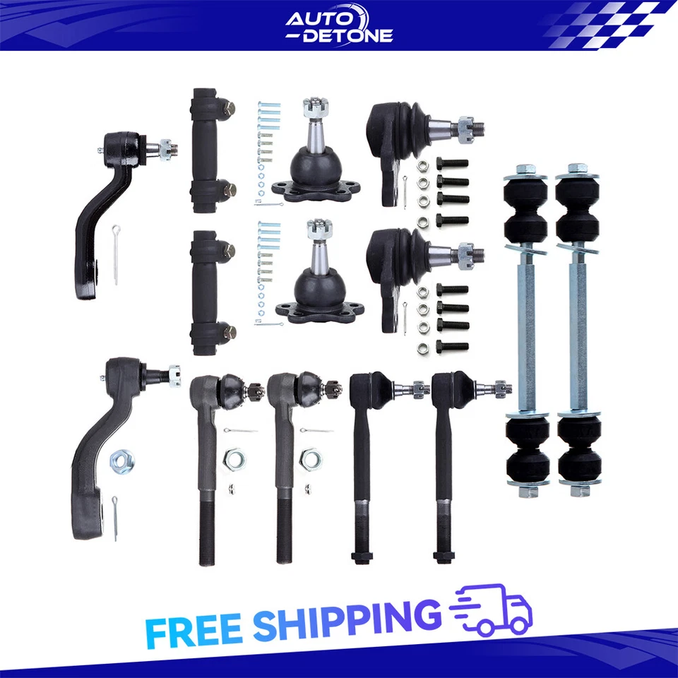 14 Front  Ball Joints Tie Rod End Pitman Arm Fits Chevrolet GMC K1500 Suburban - Image 1 of 4