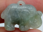 Certified Lavender Green Burma Natural Type A Jadeite Carved Elephant Pendant