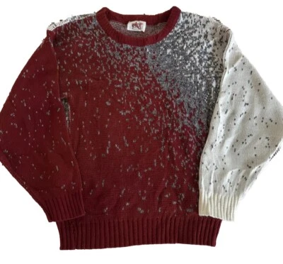 Suéter Pullover Pixelado Vintage Años 80 Super Rad Estampado Nueva Onda Talla Pequeña Foto 1 de 4