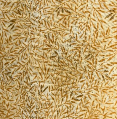 Fabric 2+ yds 44” Yellow Vines Cream Karen Combs Blank Quilting 2009 BTR-M3708 - Image 1 of 4