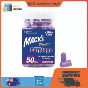 Slim Fit Soft Foam Earplugs, 50 Pair - Small Ear Plugs for Sleeping, Snoring, Tr - Picture 1 of 7