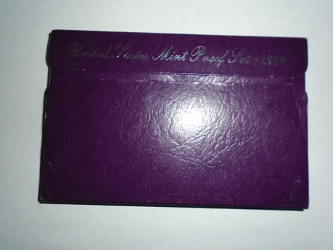 1988 S United States Mint Proof Set Cover