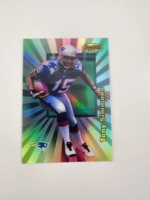 1998 Bowman's Best Refractor /400 Tony Simmons #117 Rookie RC (RB) - Image 1 of 2