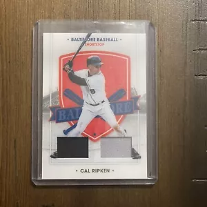 2021 Chronicles Americas Pastime Cal Ripken Jr Dual Game Worn Patch ~ Orioles - Bild 1 von 2