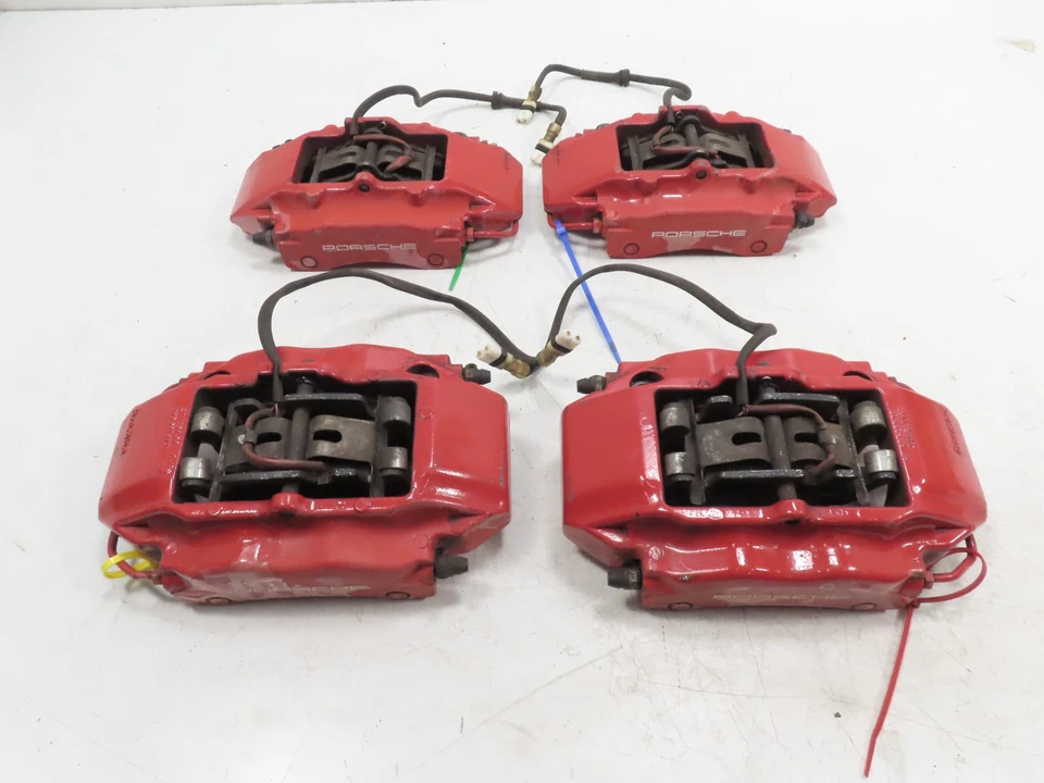 00 Porsche Boxster S 986 #1316 Juego de pinzas, delanteras y traseras Brembo rojo 996351426 99 Foto 1 de 4