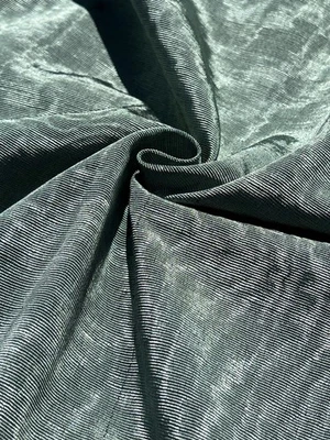 Sage Green Silk Moire Fabric By 2 Meters, Watermark Patterned - Image 1 of 4