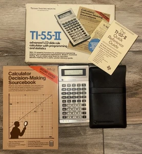 Texas Instruments TI-55 II Programmable Calculator Works With Case And Manual - Picture 1 of 11