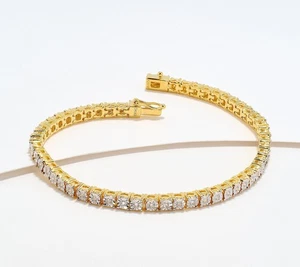 Brazalete de tenis QVC Fire Light Lab de diamantes cultivados de 0,5 cttw, ajuste de 8"; - Imagen 1 de 4