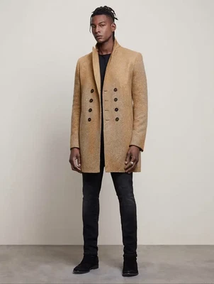 Chaqueta Abrigo $2498 Colección John Varvatos Doble Pecho Pick Stitch EU54 US44 Foto 1 de 4