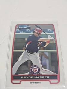 2012 Bowman Chrome Bryce Harper BCP10 Base Chrome Prospect Nationals - Picture 1 of 1