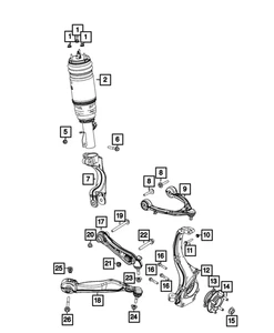 Genuine Mopar Lower Control Arm Left 68375577AC - Picture 1 of 1