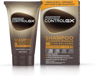 Control GX Shampoo Colorante Uomo, 2-In-1 Con Balsamo, Riduce Gradulmente Il Gri - Immagine 1 di 4