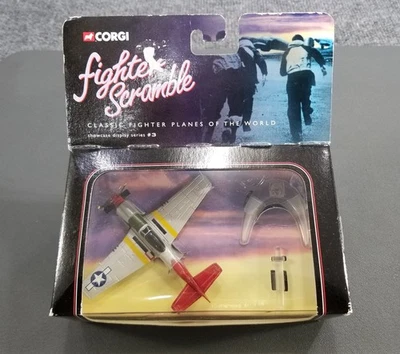 CORGI FIGHTER SCRAMBLE P51 MUSTANG BOMBER ESCORT RED TAIL IOB - Image 1 of 4