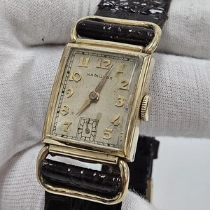 Vintage Hamilton Essex Caliber 980 17-Jewel 10K Gold-Filled Mens Dress Watch - Picture 1 of 12
