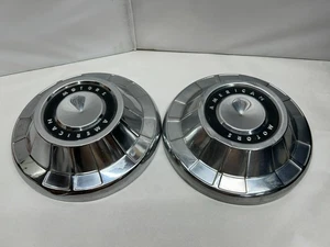 1967 - 1969 AMC Rambler Rebel Ambassador Dog Dish Wheel Hub Caps 10" Vintage - Picture 1 of 23