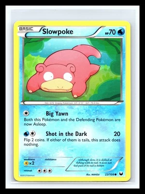 💥 Slowpoke - 23/108 - Pokemon Dark Explorers Black & White Card Non Holo - Image 1 of 2