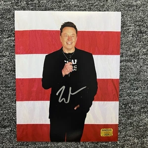 Elon Musk (Tesla,DOGE) foto autografata 8x10 firmata COA ologramma - Foto 1 di 6