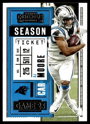 2020 Panini Contenders DJ Moore Carolina Panthers #89 - Image 1 of 2