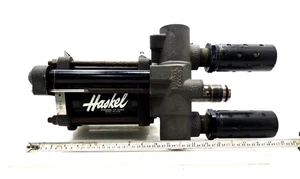 HASKEL AIR DRIVEN LIQUID PUMP , WITH HASKEL 50005 PILOT AIR VALVE AS PER PHOTOS - Picture 1 of 10