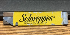 Vintage Schweppes CUTTER BOX KNIFE made in USA, CA  Advertising,  Free Shipping - Picture 1 of 5