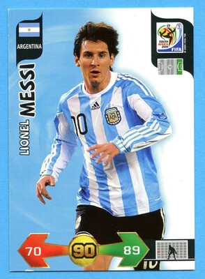 2010 帕尼尼 Adrenalyn XL 世界杯 Lionel MESSI 卡阿根廷 — 第 1/2 张图片