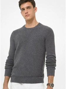 MICHAEL KORS Mens Gray Long Sleeve Crew Neck Classic Fit Sweater S - Picture 1 of 3