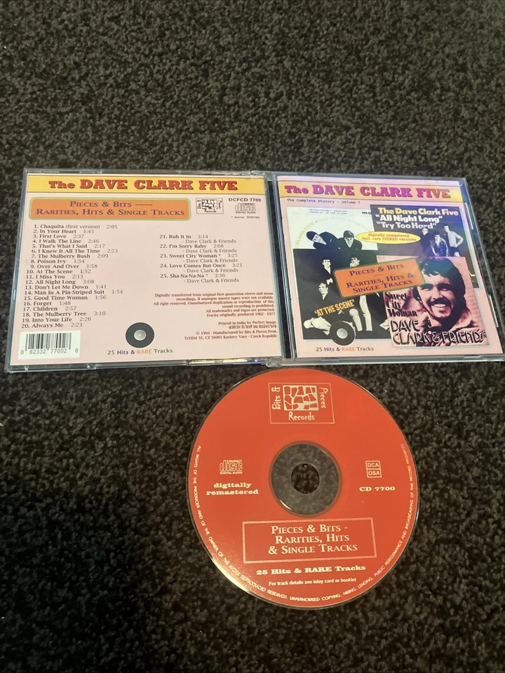 DAVE CLARK FIVE-PIECES & BITS — RARITIES, HITS & SINGLE TRACKS CD 1994 Foto 1 de 1