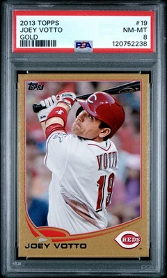 Joey Votto 2013 Topps #19 Gold 1563/2013 Cincinnati Reds PSA 8 - Imagem 1 de 2