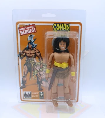 2014 Figures Toy Co. Conan der Barbar ~ Repro Mego 8" Actionfigur ~ GEÖFFNET - Bild 1 von 4