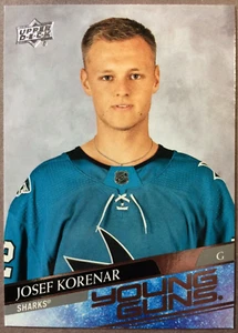 2020-21 Upper Deck Young Guns #715 Josef Korenar San Jose Sharks RC - Picture 1 of 1