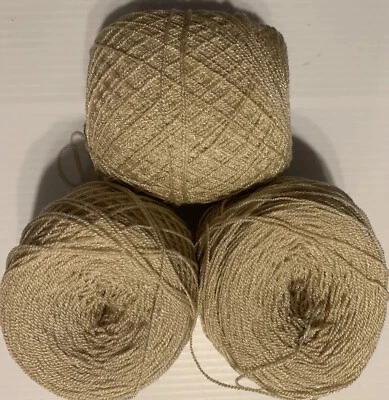 Crystal Lace yarn Color 62 Acrylic /Rayon. 900 yards per ball. 1 lot of 3 balls. - Image 1 of 3