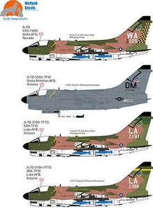WolfPak Calcomanías 32-001 Desierto Slufs Vought- A-7 Corsair II Por Fantasía - Bild 1 von 2