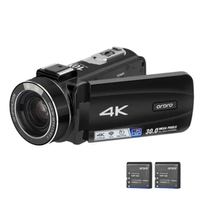 ORDRO 4K Digital Video Camera 30MP Camcorder DV Recorder with 2pc Batteries Z5D5 - Picture 1 of 12