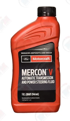 Motorcraft MERCON V Power Steering Fluid XT5QMC Quart for Ford Lincoln Mercury - Image 1 of 2