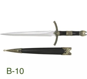 13.5" KING ARTHUR MEDIEVAL Historical SHORT SWORD DAGGER Knife Knight Scabbard - Picture 1 of 4