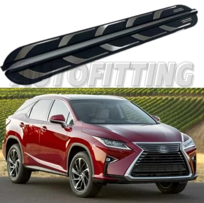 Se adapta a Lexus RX350 RX450h 2017-2021 2 piezas estriberas peldaños laterales barras Nerf Foto 1 de 4