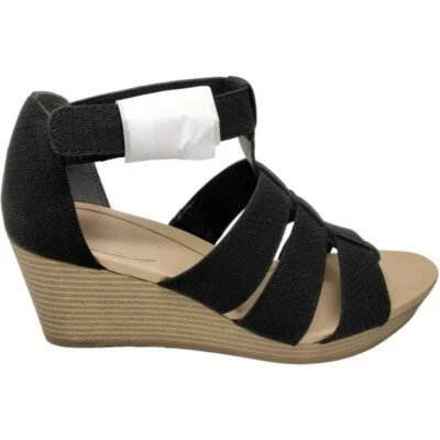 Dr Sholl's Essential Esque- Feminino (Tamanho 7.5)- Sandálias sociais- Preto, Bronzeado- *Novo* - Imagem 1 de 3