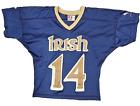 Made In USA Vtg Notre Dame Lacrosse Jersey Mens S Dodger Brand Fighting Irish 