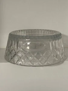 GODINGER DOG BOWL -HEAVY CLEAR LEAD CRYSTAL- CAN’T TIP OVER -SPACE ON THE SIDE! - Picture 1 of 24