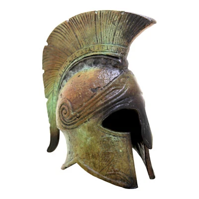 Casco espartano antiguo griego bronce museo réplica 1359 Foto 1 de 4