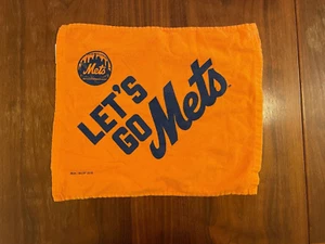 MLB New York Mets Orange "LET’S GO METS" Rally Towel 2016 Playoffs - Picture 1 of 3