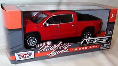 Motor Max 1/27 Scale 79361 - 2019 Ford GMC Sierra 1500 SLT Crew Cab - Red New - Image 1 of 2