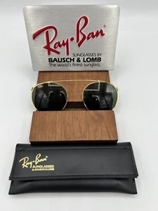 Gafas de sol vintage Ray Ban B&L con clip redondo G15 W0774 excelentes 50 mm - Imagen 1 de 8