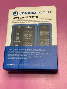 Jonard Tools HDMI-100 HDMI Cable Tester – Test Standard and Mini HDMI - NEW - Picture 1 of 4