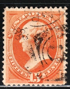 #189 US 15 CENT ORANGE WEBSTER-USED-N/G-FINE-VF - Bild 1 von 1