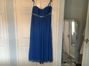 BEAUTIFUL DEBUT COBOLT BLUE WOMENS OCCASION DRESS SIZE 18 - Picture 1 of 6