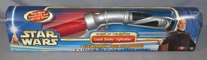 Star Wars "COUNT DOOKU LIGHTSABER" Red FX Electronic Attack of the Clones *NEU* - Bild 1 von 4