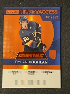 20-21 Credentials Dylan Coghlan Debut Ticket Access 🚨🚨🚨 Orange Variant #/149 - Picture 1 of 3