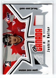 2005-06 ITG Heroes and Prospects Oh Canada #OC16 Justin Keller *#/50