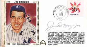 JOE DIMAGGIO JSA CERTIFIED AUTHENTIC SIGNED 1981 ENVELOPE FDC AUTOGRAPHED  - Picture 1 of 2